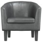 vidaXL Clubsessel Grau Kunstleder vidaXL Clubsessel Grau Kunstleder
