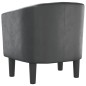 vidaXL Clubsessel Grau Kunstleder vidaXL Clubsessel Grau Kunstleder