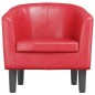 vidaXL Clubsessel Rot Kunstleder vidaXL Clubsessel Rot Kunstleder