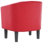 vidaXL Clubsessel Rot Kunstleder vidaXL Clubsessel Rot Kunstleder