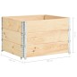 Hochbeete 100x100 cm Kiefer Massivholz Hochbeete 100x100 cm Kiefer Massivholz