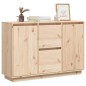 vidaXL Sideboard 110x34x75 cm Massivholz Kiefer vidaXL Sideboard 110x34x75 cm Massivholz Kiefer