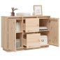 vidaXL Sideboard 110x34x75 cm Massivholz Kiefer vidaXL Sideboard 110x34x75 cm Massivholz Kiefer