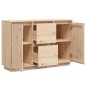 vidaXL Sideboard 110x34x75 cm Massivholz Kiefer vidaXL Sideboard 110x34x75 cm Massivholz Kiefer