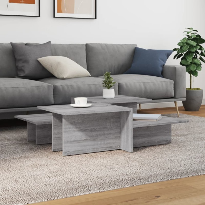 vidaXL Couchtische 2 Stk. Grau Sonoma Holzwerkstoff vidaXL Couchtische 2 Stk. Grau Sonoma Holzwerkstoff