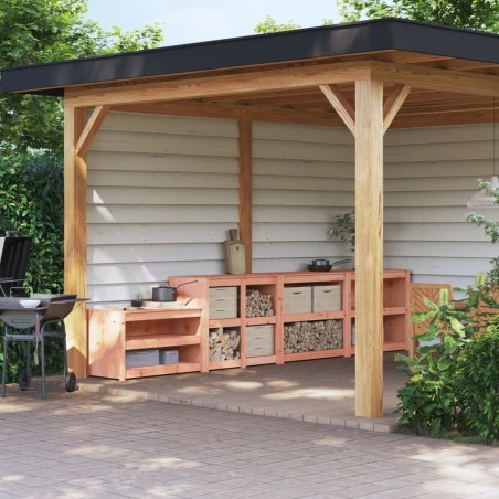 vidaXL Outdoor-Küchenschränke 4 Stk. Massivholz Douglasie
