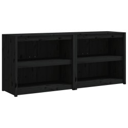 vidaXL Outdoor-Küchenschränke 2 Stk. Schwarz Massivholz Kiefer