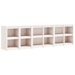 vidaXL Outdoor-Küchenschränke 4 Stk. Weiß Massivholz Kiefer