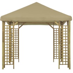Pavillon 3 x 3 m Beige