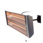 Sunred Halogen-Wandheizstrahler Subra 2400 W Silbern HWM24 Sunred Halogen-Wandheizstrahler Subra 2400 W Silbern HWM24