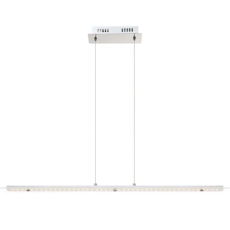 GLOBO LED-Pendelleuchte LIGURIA Chrom und Glas 67804-18H