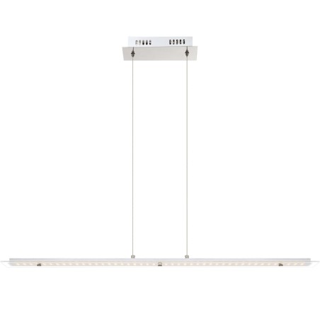 GLOBO LED-Pendelleuchte LIGURIA Chrom und Glas 67804-18H
