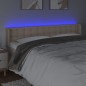 vidaXL LED Kopfteil Cappuccino-Braun 203x16x78/88 cm Kunstleder vidaXL LED Kopfteil Cappuccino-Braun 203x16x78/88 cm Kunstleder