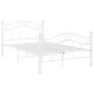 vidaXL Bett Weiß Metall 120x200 cm vidaXL Bett Weiß Metall 120x200 cm