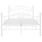 vidaXL Bett Weiß Metall 120x200 cm vidaXL Bett Weiß Metall 120x200 cm