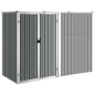 vidaXL Gerätehaus Grau 225x89x161 cm Verzinkter Stahl vidaXL Gerätehaus Grau 225x89x161 cm Verzinkter Stahl