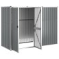 vidaXL Gerätehaus Grau 225x89x161 cm Verzinkter Stahl vidaXL Gerätehaus Grau 225x89x161 cm Verzinkter Stahl