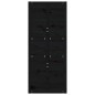 vidaXL Scheunentür Schwarz 90x1,8x214 cm Massivholz Kiefer vidaXL Scheunentür Schwarz 90x1,8x214 cm Massivholz Kiefer