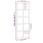 vidaXL Scheunentür Schwarz 90x1,8x214 cm Massivholz Kiefer vidaXL Scheunentür Schwarz 90x1,8x214 cm Massivholz Kiefer