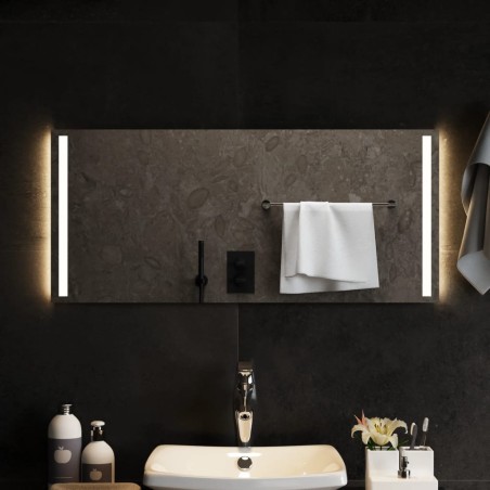 vidaXL LED-Badspiegel 90x40 cm