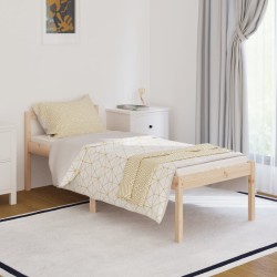 vidaXL Seniorenbett 75x190 cm Massivholz Kiefer