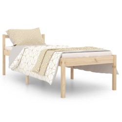 vidaXL Seniorenbett 75x190 cm Massivholz Kiefer