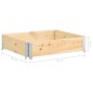 vidaXL Hochbeet 100x100 cm Kiefer Massivholz vidaXL Hochbeet 100x100 cm Kiefer Massivholz