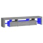 vidaXL TV-Schrank mit LED-Leuchten Grau Sonoma 200x36,5x40 cm vidaXL TV-Schrank mit LED-Leuchten Grau Sonoma 200x36,5x40 cm