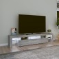 vidaXL TV-Schrank mit LED-Leuchten Grau Sonoma 200x36,5x40 cm vidaXL TV-Schrank mit LED-Leuchten Grau Sonoma 200x36,5x40 cm