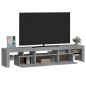 vidaXL TV-Schrank mit LED-Leuchten Grau Sonoma 200x36,5x40 cm vidaXL TV-Schrank mit LED-Leuchten Grau Sonoma 200x36,5x40 cm