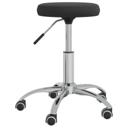 vidaXL Massagehocker Samt Schwarz 