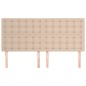 vidaXL Kopfteile 4 Stk. Cappuccino-Braun 100x5x78/88 cm Kunstleder
