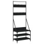 vidaXL Kleiderständer mit Schuhablage Schwarz 70x40x184 cm vidaXL Kleiderständer mit Schuhablage Schwarz 70x40x184 cm