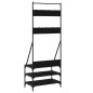 vidaXL Kleiderständer mit Schuhablage Schwarz 70x40x184 cm vidaXL Kleiderständer mit Schuhablage Schwarz 70x40x184 cm
