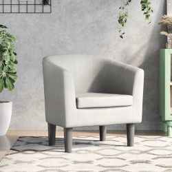 vidaXL Clubsessel Weiß Kunstleder