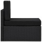 4-tlg. Garten-Lounge-Set Poly Rattan Schwarz 4-tlg. Garten-Lounge-Set Poly Rattan Schwarz