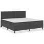 Boxspringbett Dunkelgrau Stoff 200x200 cm Boxspringbett Dunkelgrau Stoff 200x200 cm