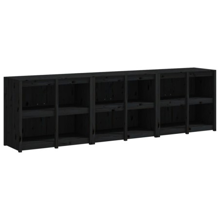 vidaXL Outdoor-Küchenschränke 3 Stk. Schwarz Massivholz Kiefer