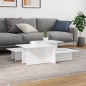 vidaXL Couchtische 2 Stk. Hochglanz-Weiß Holzwerkstoff vidaXL Couchtische 2 Stk. Hochglanz-Weiß Holzwerkstoff