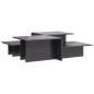 vidaXL Couchtische 2 Stk. Hochglanz-Grau Holzwerkstoff vidaXL Couchtische 2 Stk. Hochglanz-Grau Holzwerkstoff