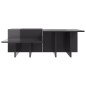 vidaXL Couchtische 2 Stk. Hochglanz-Grau Holzwerkstoff vidaXL Couchtische 2 Stk. Hochglanz-Grau Holzwerkstoff
