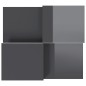 vidaXL Couchtische 2 Stk. Hochglanz-Grau Holzwerkstoff vidaXL Couchtische 2 Stk. Hochglanz-Grau Holzwerkstoff
