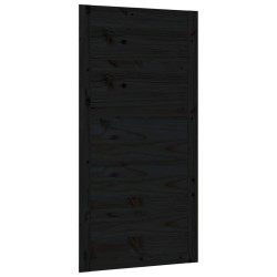 vidaXL Scheunentür Schwarz 100x1,8x204,5 cm Massivholz Kiefer