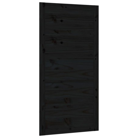 vidaXL Scheunentür Schwarz 100x1,8x204,5 cm Massivholz Kiefer