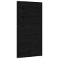 vidaXL Scheunentür Schwarz 100x1,8x204,5 cm Massivholz Kiefer