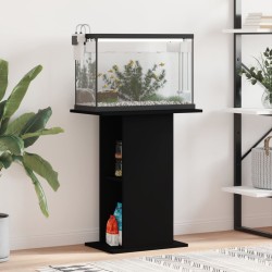 vidaXL Aquariumständer Schwarz 60,5x36x72,5 cm Holzwerkstoff