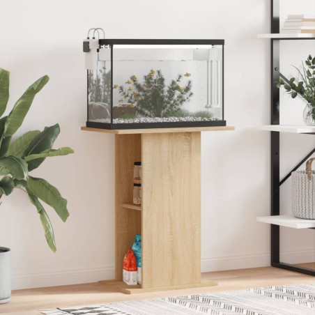 vidaXL Aquariumständer Sonoma-Eiche 60,5x36x72,5 cm Holzwerkstoff
