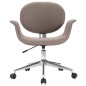 vidaXL Esszimmerstühle 2 Stk. Drehbar Taupe Stoff vidaXL Esszimmerstühle 2 Stk. Drehbar Taupe Stoff