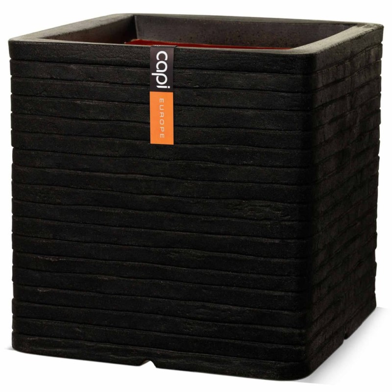 Capi Blumentopf Nature Row Quadratisch 40 x 40 cm Schwarz PKBLRO903 Capi Blumentopf Nature Row Quadratisch 40 x 40 cm Schwarz PKBLRO903