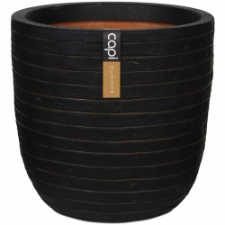 Capi Blumentopf Nature Row Oval 35 x 34 cm Braun PKRWB932